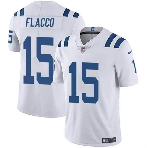 Youth Indianapolis Colts #15 Joe Flacco White Vapor Untouchable Limited Stitched Jersey Dzhi